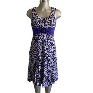 Y2K Perceptions Stretch Midi Babydoll Dress Sleeveless Empire Waist Size Small